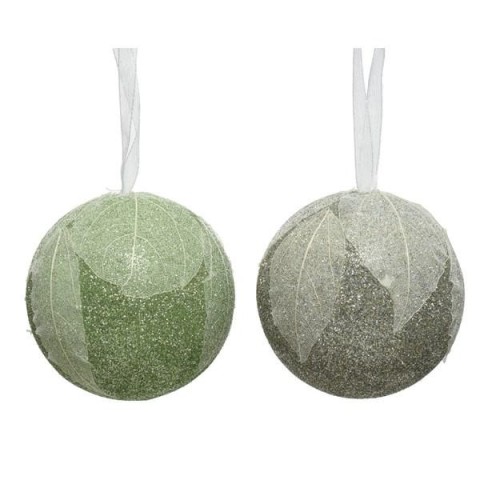 SFERA FOGLIE GREEN D8 2 ASSORT